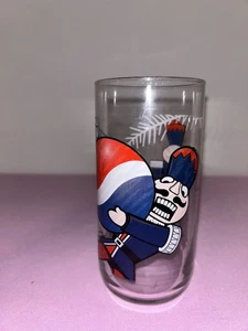 Vaso de vidrio vintage Pepsi Cascanueces tema navideño vaso para beber RARO - Imagen 1 de 3