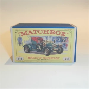 Caja de fósforos Lesney Antaño 2 b 1911 Renault E2 Estilo Repro - Imagen 1 de 4