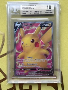 Used Pokemon Pokemon Cards Pikachu V SR BGS10 PSA10 World Only 15 Very Rare - Picture 1 of 3