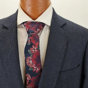 H. Freeman & Son Blue Tweed Blazer Mens 44R Sport Coat Business Career - Picture 1 of 10