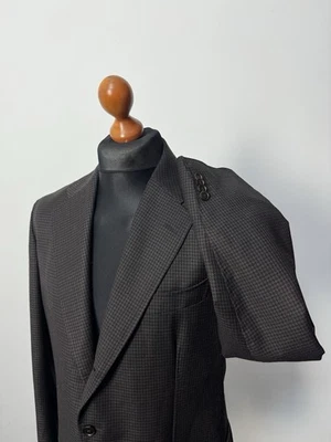 Suitsupply 3 btn wool mohair Havana Tulip HL jacket houndstooth EU56 US46 p2p 23 - Image 1 of 4