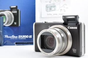 *For Parts* Canon PowerShot SX200 IS Compact Digital Camera Black #5527 - Picture 1 of 24