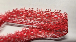 500+ Yards - ROTE Spitzenborte - 1/2" - heimische Textilien - #22250 - rot - Web 936156 - Bild 1 von 3