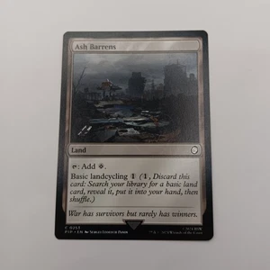 Ash Barrens MTG Common Magic: The Gathering Fallout Commander Landcycling - Picture 1 of 2