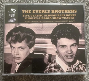 The Everly Brothers - Five Classic Albums Plus Bonus Singles -4CD Set -Real Gone - Picture 1 of 4