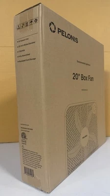 Ventilador de caja Pelonis 20 pulgadas - 3 velocidades 25 ft/s, ventiladores de piso tiro de aire superior (2295 CFM) Foto 1 de 4