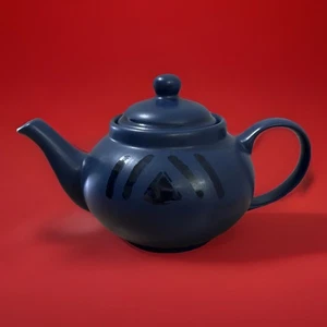 Pfaltzgraff Morning Light Teapot Deep Blue Stoneware - Picture 1 of 17