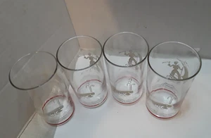 4 Vintage Trinkgläser Matrose und Wal 4 1/2'' groß selten - Bild 1 von 11