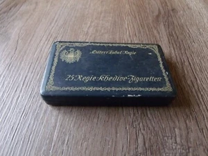 VINTAGE OSTEER TABAT REGIE TIN AUSTRIA CIGARETTE CASE - Picture 1 of 3
