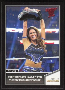 2013 Topps Best Of WWE   Eve Defeats Layla #50