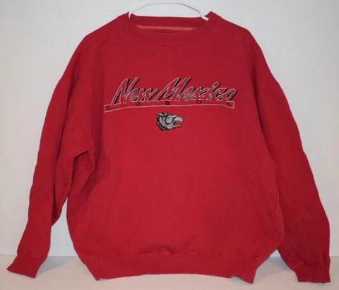 VINTAGE NEW MEXICO LOBOS SWEATSHIRT- ADULT XL- TEAM EDITION LABEL  (ARV35) Cover
