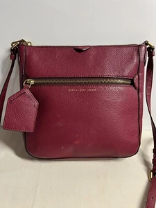 Marc Jacobs Bag Globetrotter Crossbody Begonia Leather - Picture 1 of 15
