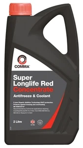 Comma - Super Long Life Red Concentrate Antifreeze & Coolant - SLA2L - 2 Litre - Picture 1 of 2