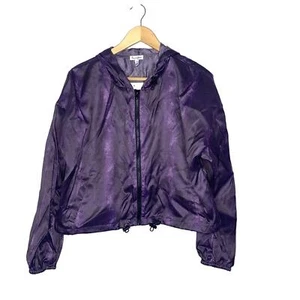 NWT love, Fire Rain Coat Hooded Purple Large ~ - Picture 1 of 3