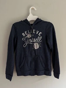 SO Girl Blue Perfect Zip-Up Hoodie size 10 - Picture 1 of 4