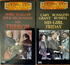 Look Look New Sealed VHS movies His Girl Friday & The Terror  Comedy/Horror - Picture 1 of 4