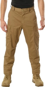 Tactical BDU Cargo Pants Military Uniform Trousers Army Fatigues Solid 6 Pocket - Picture 1 of 98