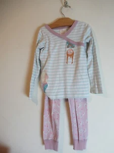 Hanna Andersson Disney Frozen Elsa Anna Long John Pajamas ❤️Girls Size 110 US 5 - Picture 1 of 7