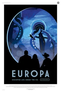 Europa: Entdecke das Leben unter dem Eis - NASA JPL Raumfahrt Poster (24x36") - Bild 1 von 1