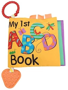 Crib Mates My First ABC Book Crinkle Soft Fabric Teether Hanger Infant Baby Toy - Picture 1 of 6