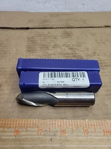 Qty: 1 3/4 X 3/4 HSS 2 Flute Single End Ball End Mill - Picture 1 of 3