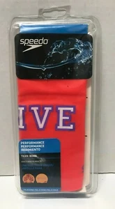SPEEDO Tiger Bomb Silicone Adult Swim Cap "DIVE IN" Item #7510152 BRAND NEW - Picture 1 of 2