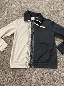 Acegolfs Women's Pullover/Sweatshirt Zipper Golf Sz. Medium Navy/Grey LS - Picture 1 of 5