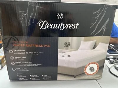 Queen Cool Touch Heated Mattress Pad White - Beautyrest: 5-Setting, Machine - Image 1 of 2