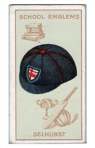 Tarjeta de emblemas escolares de cigarrillos de gato negro Selhurst #11 de 50 - Imagen 1 de 2