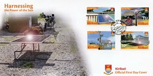 Kiribati Landscapes Stamps 2020 FDC Solar Energy Environment Nature 4v Set - Picture 1 of 1