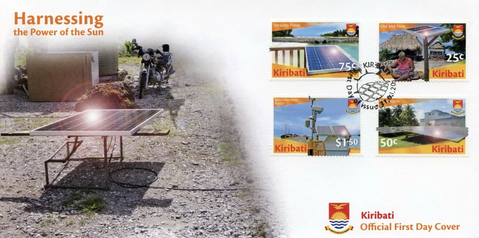 Kiribati Landscapes Stamps 2020 FDC Solar Energy Environment Nature 4v Set - Image 1 of 1