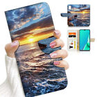 ( For Nokia C21 Plus ) Wallet Flip Case Cover Aj23022 Beach Sky Twilight