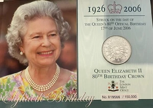 OUEEN ELIZABETH II 80. Geburtstag KRONE - Bild 1 von 2