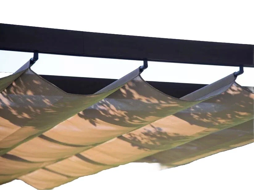 Paragon Outdoor 12x12 Modena Pergola Mocha Soft Top Canopy No Frame No Hardware - Image 1 of 4