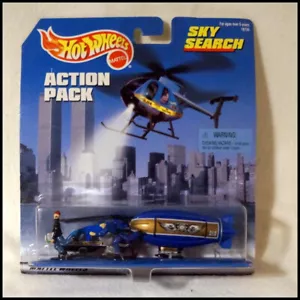 1997 Hot Wheels Action Pack Sky Search Set Copper & Blimp New Old Stock #Z138 - Picture 1 of 5