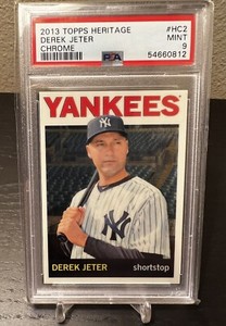 Derek Jeter 2013 Topps Heritage Chrome /999 HoF Yankees Low Pop