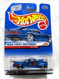 HOT WHEELS 1998 FIRST EDITIONS '40 FORD PICK-UP TRUCK BLUE 5 SPEICHEN FELGEN 20/40 - Bild 1 von 3