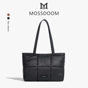 MOSSDOOM Luffie Bag Black PU leather Shoulder For Women Simple Korean Fashion - Picture 1 of 5