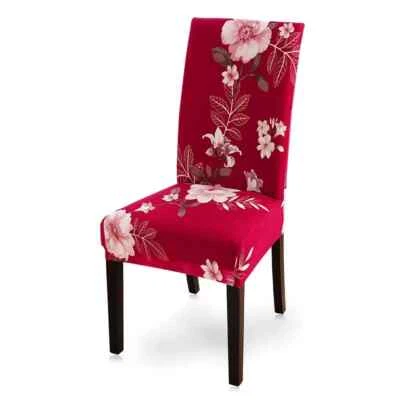 Funda Silla Comedor Contemporánea Cuadrado Impresión Un Juego De 6 Piezas En Stock Foto 1 de 4