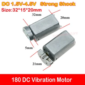 180 Vibration Motor DC 1.5V-4.5V 3V Strong vibrator High Torque DIY Toy Massager - Picture 1 of 6
