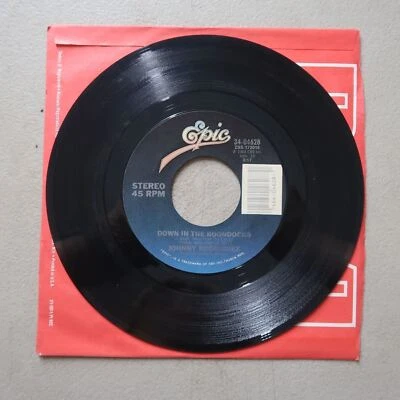JOHNNY RODRIGUEZ ROSE OF MY HEART/DOWN IN THE BOONDOCKS EPIC 45 RPM 18-81 - Image 1 of 2