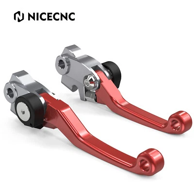 Foldable Brake Clutch Levers For Gas Gas EC 250 300 250F 350F 450F 2021-2024 Red - Image 1 of 4