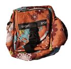 7" Belt Side bag Fanny Pack Flowers Design 4 pockets 3 zippers handy comfortable