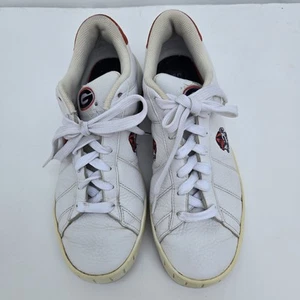 UGA Bulldogs Mens Size 9.5 Cmax.com Collegiate Footwear Tennis Shoes White Lace - Picture 1 of 15