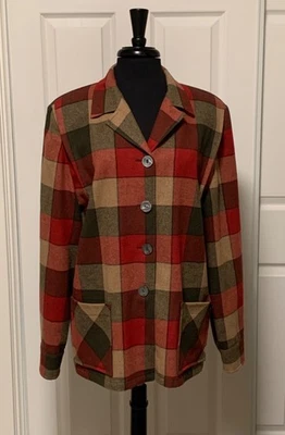VTG PENDLETON  Women's Plaid 49er Jacket Shirt c1980s - Image 1 of 4