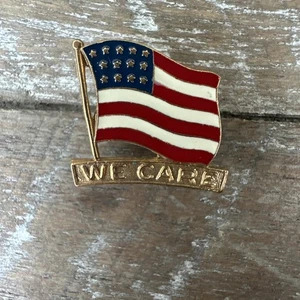 Amerikanische Flagge, We Care, Anstecknadel mit Anstecknadel - Bild 1 von 3