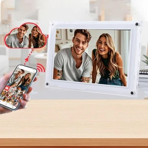 10.1 WiFi Acrylic Digital Photo Frame 32GB FRAMEO  - Picture 1 of 30