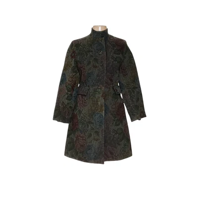 Abrigo floral verde Express (talla 2) Foto 1 de 4