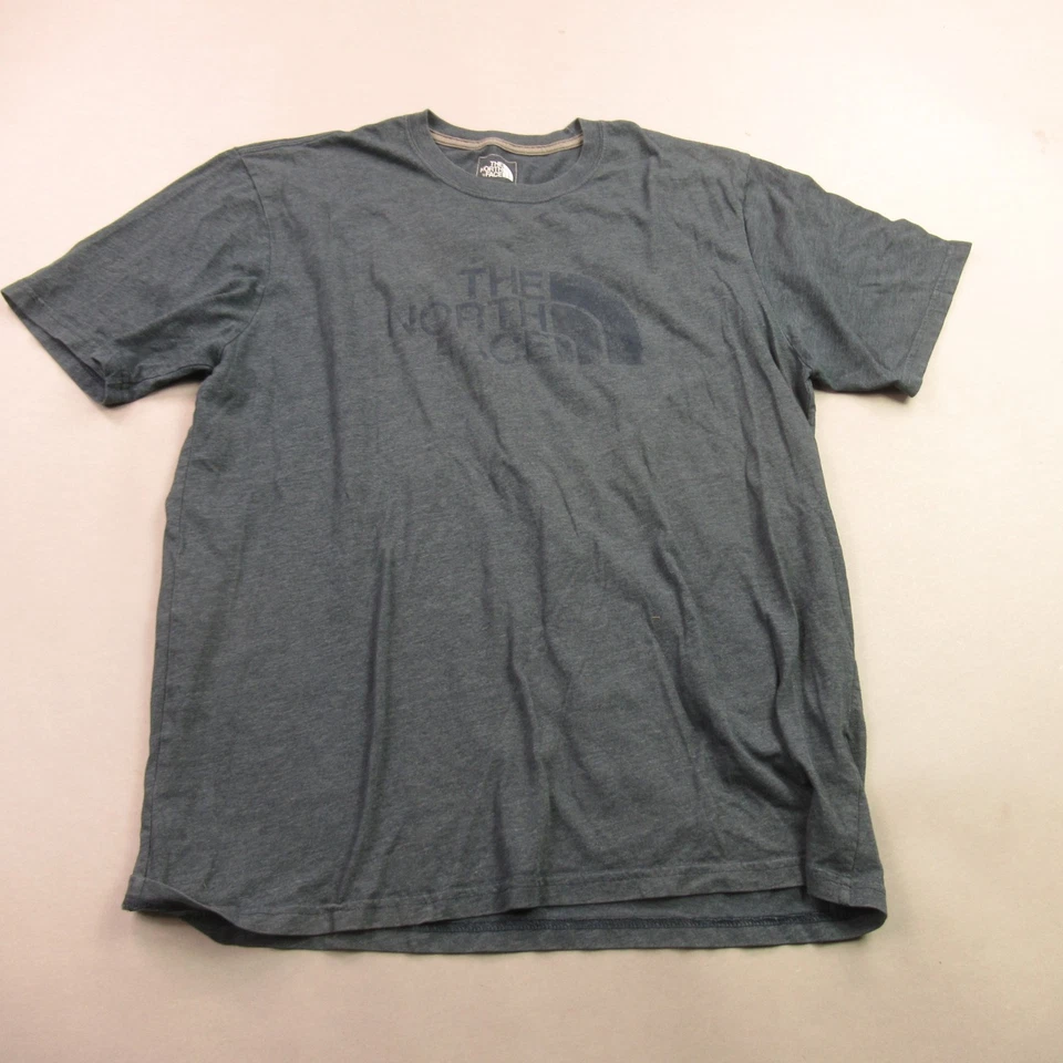Camisa North Face Para Hombre Grande Manga Corta Cuello Redondo Gris Ligera Informal Foto 1 de 4