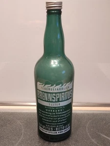 DDR Flasche Brennspiritus (Leer!) mit Alu Schraubdeckel / Vintage  - Bild 1 von 3